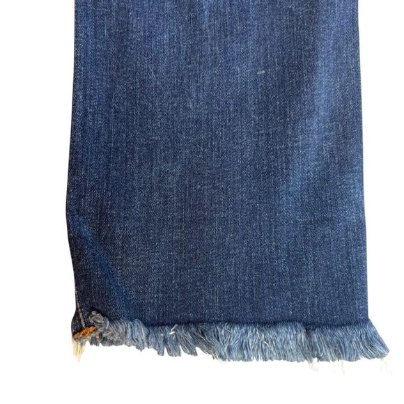 Vervet High Rise Raw Hem Straight Leg Distressed Jeans Size 28 Style VT467 - Picture 4 of 9